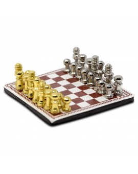 Dollhouse Chess Set- Dollhouse Miniature Chess, a Scaled 1:12 Accessory to Decorate your Miniature World