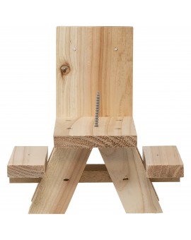 Squirrel Picnic Table- Picnic Table Feeder for Squirrels with Corn Holder